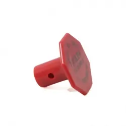 Perilla roja para valvula de estacionam